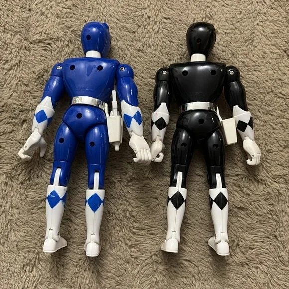 1993 Mighty Morphin Power Ranger Action Figure Bundle- Red, Pink, Blue, Black - Picture 5 of 6